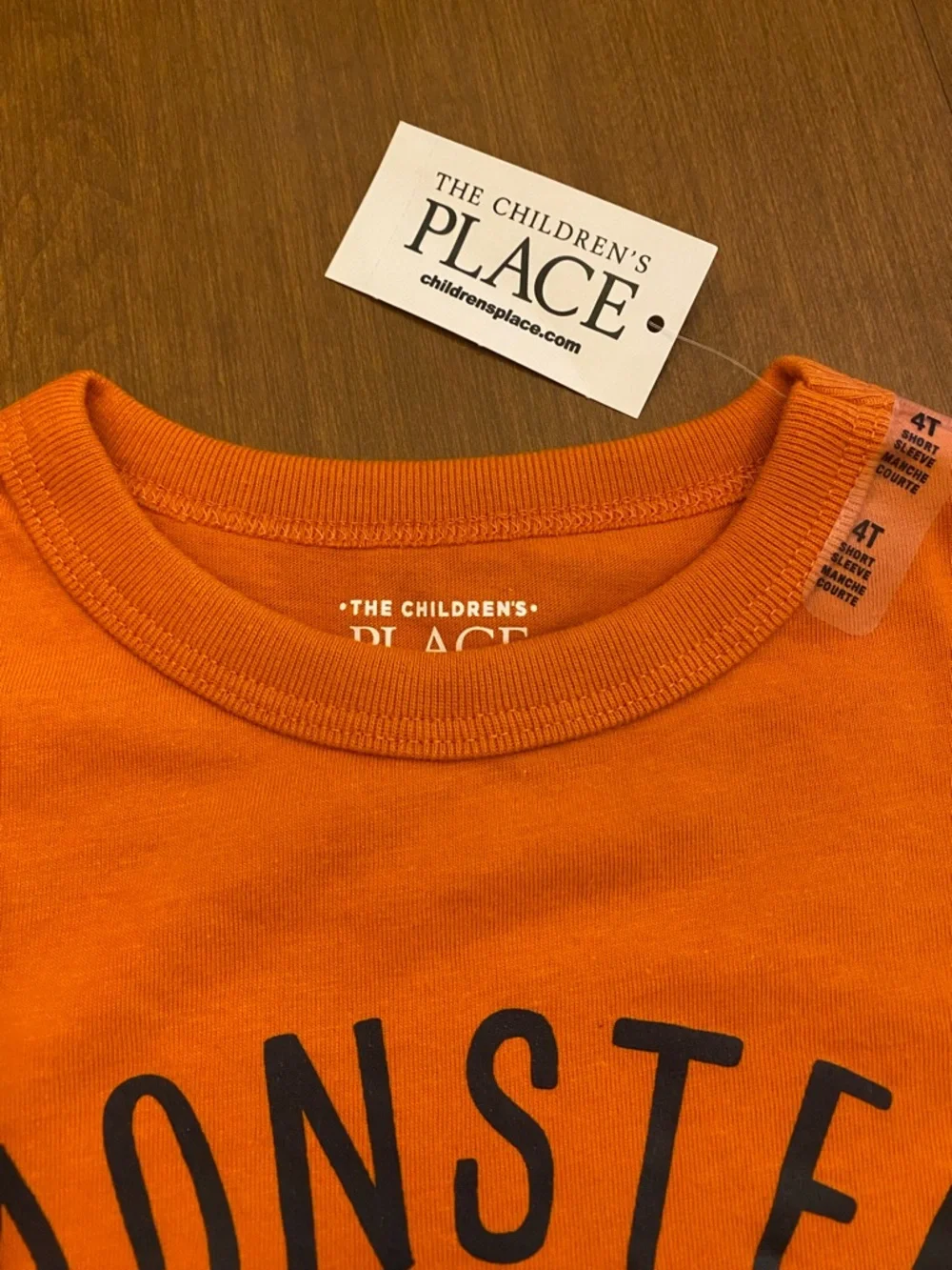 4T Shorts and Tee Set. 'Monster Mess Maker'. Orange, Blue - Picture 8 of 8